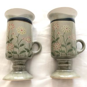 Vintage Otagiri footed mugs 2 pcs.